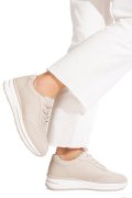 PANTOFI SPORT BEJ PIELE NATURALA FSP001-768