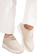 PANTOFI SPORT BEJ PIELE NATURALA FSP001-768