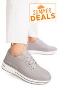PANTOFI SPORT GRI PIELE NATURALA FSP001-768