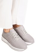 PANTOFI SPORT GRI PIELE NATURALA FSP001-768