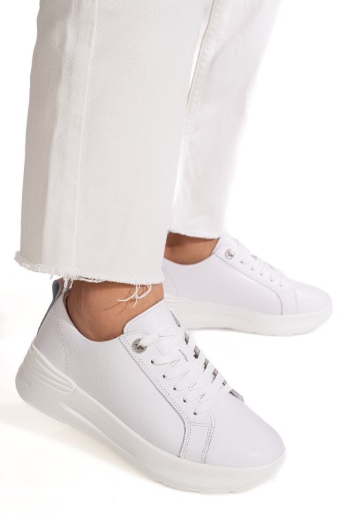 Pantofi sport albi piele naturala aspw2023-21