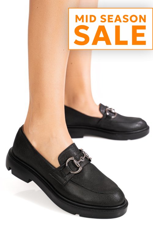 Mocasini negru sidef piele naturala 1s77243