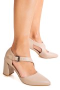 PANTOFI KHAKI PIELE NATURALA TPCN6609