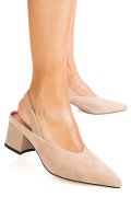 PANTOFI BEJ PIELE NATURALA INTOARSA TPCN6606