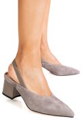 PANTOFI GRI PIELE NATURALA INTOARSA TPCN6606