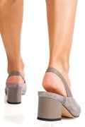 PANTOFI GRI PIELE NATURALA INTOARSA TPCN6606