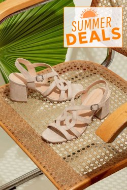 SANDALE BEJ PIELE NATURALA INTOARSA ES77M8660