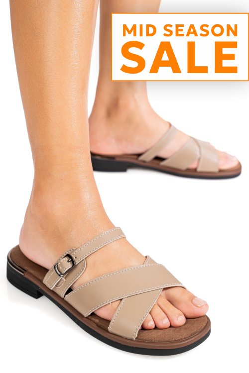 Sandale khaki piele naturala fsp002545
