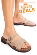 SANDALE KHAKI PIELE NATURALA FSP002545