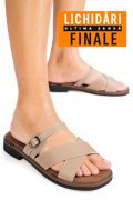 SANDALE KHAKI PIELE NATURALA FSP002545