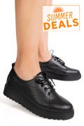 PANTOFI SPORT NEGRI PIELE NATURALA XSPH3200