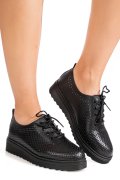 PANTOFI SPORT NEGRI PIELE NATURALA XSPH3200