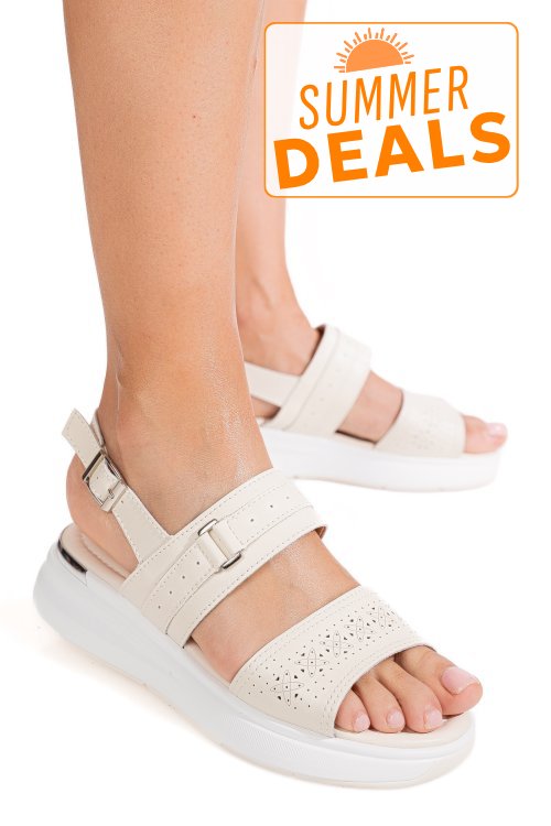Sandale bej piele naturala tsp8062