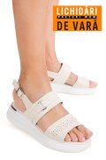 SANDALE BEJ PIELE NATURALA TSP8062