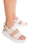 SANDALE BEJ PIELE NATURALA TSP8062