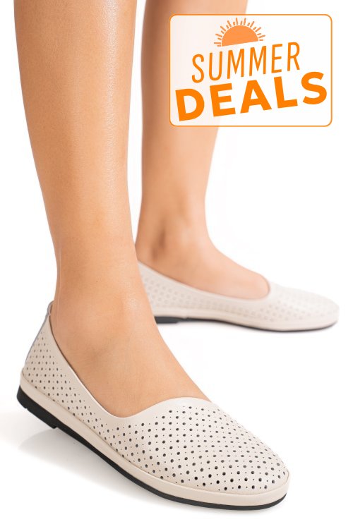 Espadrile bej piele naturala jspy3763