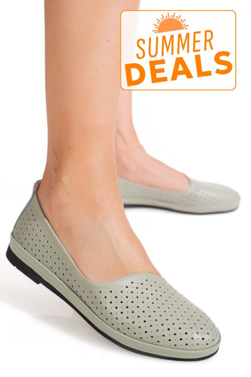 Espadrile olive piele naturala jspy3763