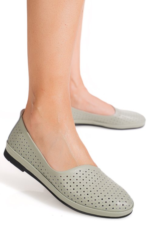 Espadrile olive piele naturala jspy3763