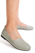 ESPADRILE OLIVE PIELE NATURALA JSPY3763
