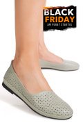 ESPADRILE OLIVE PIELE NATURALA JSPY3763