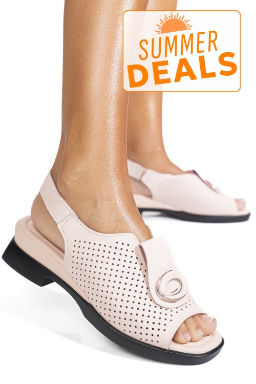 Sandale roz piele naturala 8pc8631-1