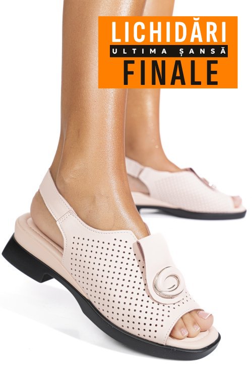 Sandale roz piele naturala 8pc8631-1