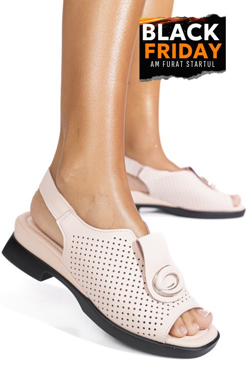 Sandale roz piele naturala 8pc8631-1