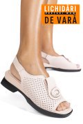 SANDALE ROZ PIELE NATURALA 8PC8631-1