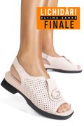 SANDALE ROZ PIELE NATURALA 8PC8631-1