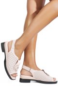 SANDALE ROZ PIELE NATURALA 8PC8631-1