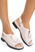 SANDALE ROZ PIELE NATURALA 8PC8631-1