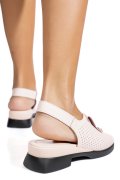 SANDALE ROZ PIELE NATURALA 8PC8631-1