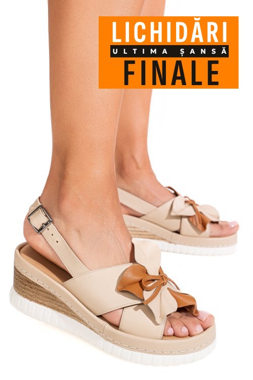 Sandale maro piele naturala 2pc18