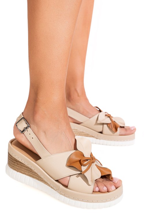 Sandale maro piele naturala 2pc18