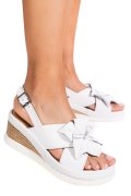 SANDALE ALBE PIELE NATURALA 2PC18