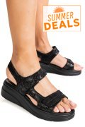 SANDALE NEGRE PIELE NATURALA TSP8051