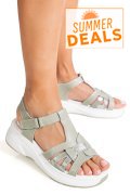 SANDALE OLIVE PIELE NATURALA JPCY57811
