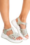 SANDALE OLIVE PIELE NATURALA JPCY57811
