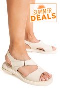 SANDALE BEJ PIELE NATURALA TPC8023