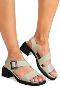 SANDALE OLIVE PIELE NATURALA JPCY5769