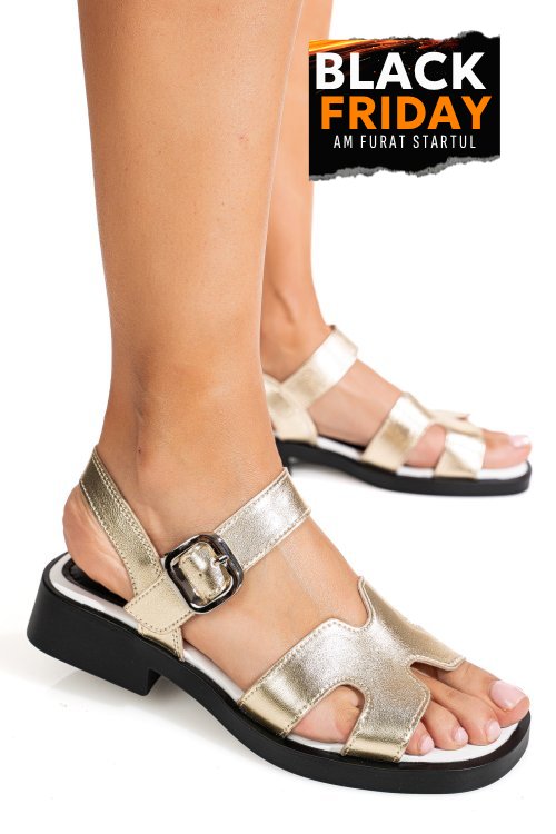 Sandale aurii piele naturala jpcy6531