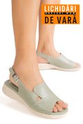 SANDALE OLIVE PIELE NATURALA TPC8052