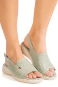 SANDALE OLIVE PIELE NATURALA TPC8052