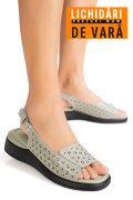 SANDALE OLIVE PIELE NATURALA TPC8027