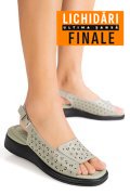 SANDALE OLIVE PIELE NATURALA TPC8027