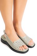 SANDALE OLIVE PIELE NATURALA TPC8027