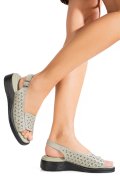 SANDALE OLIVE PIELE NATURALA TPC8027