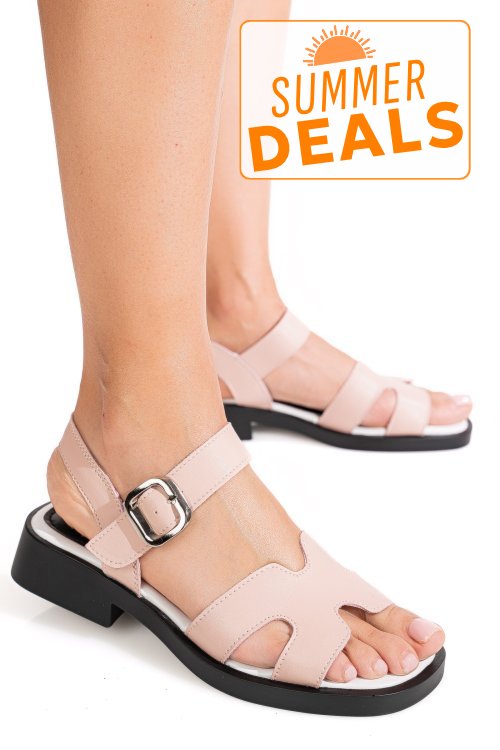 Sandale roz piele naturala jpcy6531