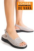 SANDALE GRI PIELE NATURALA TPC8027