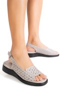 SANDALE GRI PIELE NATURALA TPC8027